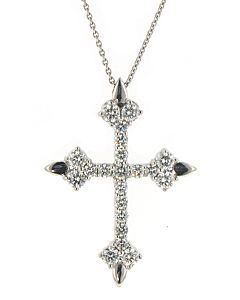 Eli Jewels Aegean Inspired Diamond Cross