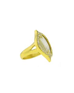Mother of Pearl & Diamond Ring from Di Massima