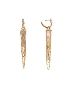 fantastic rose gold earrings in shorter length