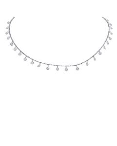 14k Gold Pierced Diamond Necklace