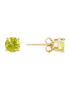 Birthstone Studs: Peridot for August