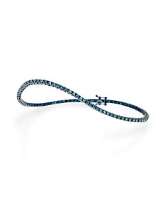 Blue Diamond Stacking Tennis Bracelet