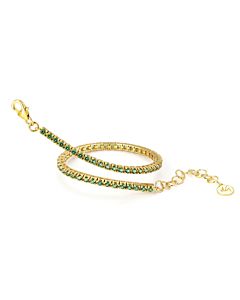 Portofino Collection Green Topaz Eternity Bracelet