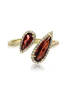 Pear Shaped Duo with Diamonds