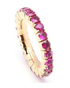 Flexible Pink Sapphire Eternity Ring