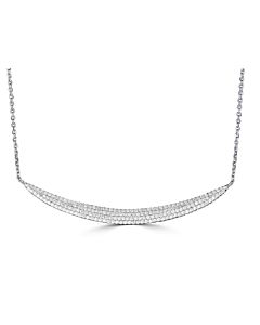 Large Diamond Curve Necklace
