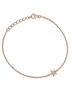Petite Chain Bracelet with Pave Star
