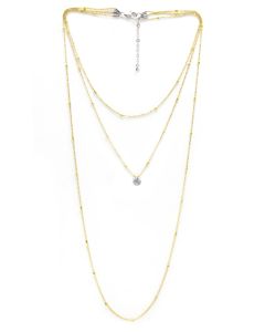 Triple Strand Layered Necklace