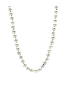 34 Inch Cultured Pearl Necklace with 3 Mystery clasps