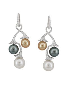 Tricolor South Sea Pearl Earrings
