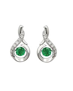 Emerald Twist Earrings