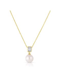 Pearl Drop Diamond Pendant