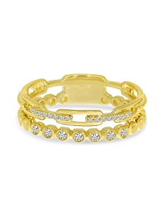 Double row Stackable Ring