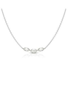 Pierced Marquise Diamond Necklace