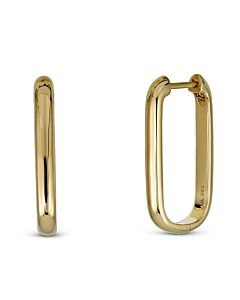 Sleek Gold Hoop Earrings