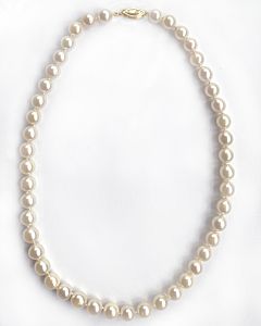 7.5-8 mm. cultured pearl necklace