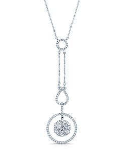 Coronet 14k White Gold Diamond Necklace